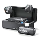GODOX Cube-C Comb Kit2 Wireless Lavalier Microphone for Camera/iPhone15&16/Android/PC, 300m(1000ft.) Range, 48KHz 24Bit, Noise Cancellation,10H Battery Life, Wireless Mic for Vlog, TikTok, Interview