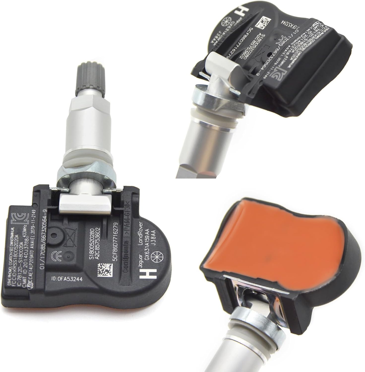 TPMS Sensor Tire Pressure Monitoring System Sensor 433MHZ GX63-1A159-AA C2D47173 GX631A159AA (Set of 4)