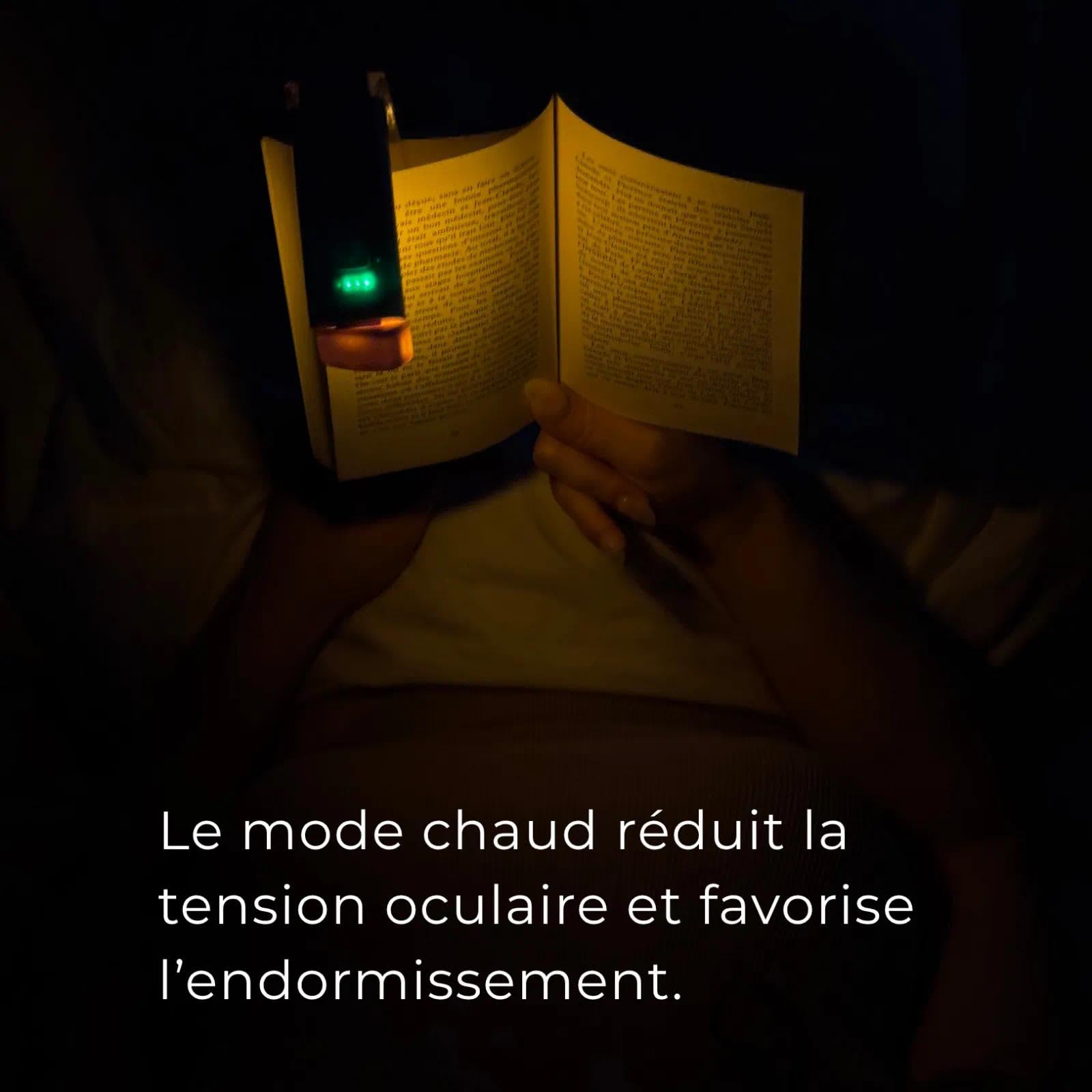 BookBright Lampe LED Bookbright Trois températures de couleur avec cinq niveaux de luminosité, filtre de lumière bleue et conception anti-éblouissement, idéal pour lire au lit