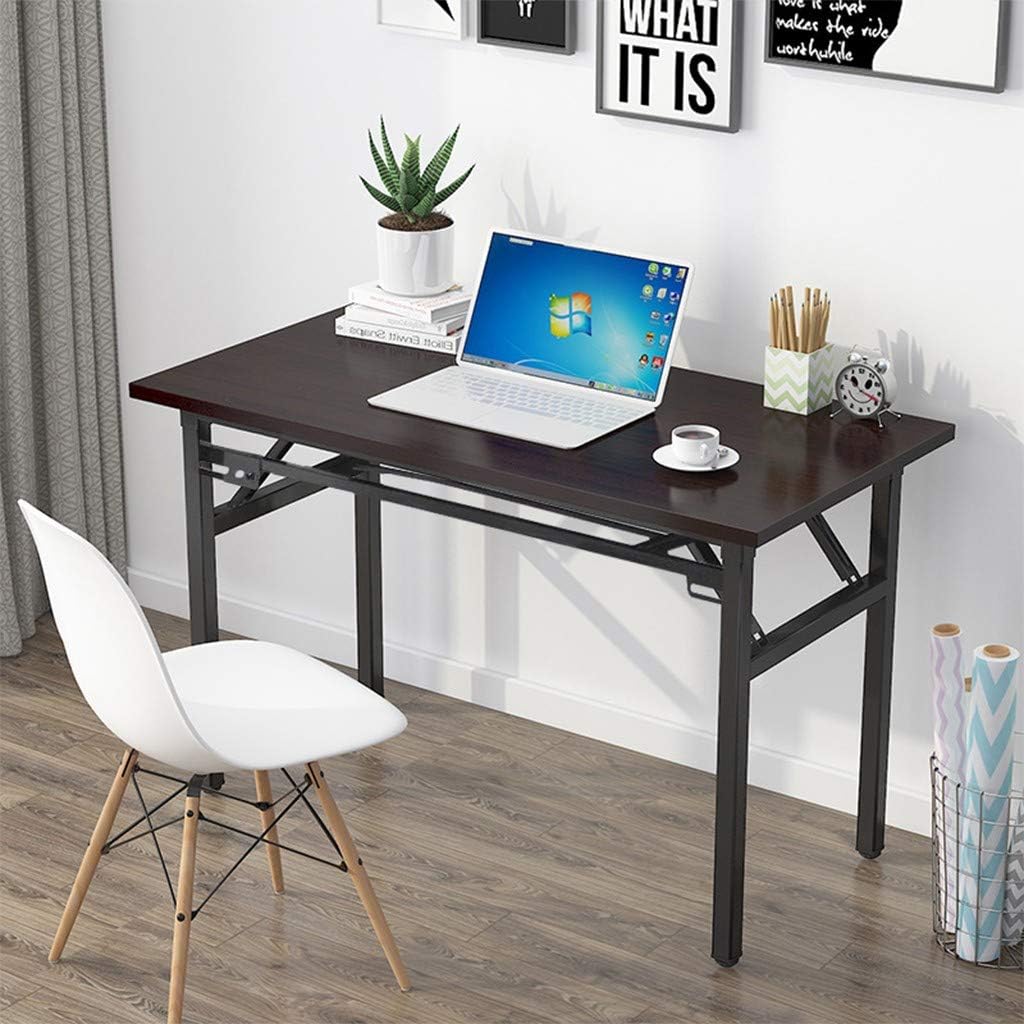 Computer Desk Office Desk 47 inches Folding Table, Office Home Writing Sturdy Long