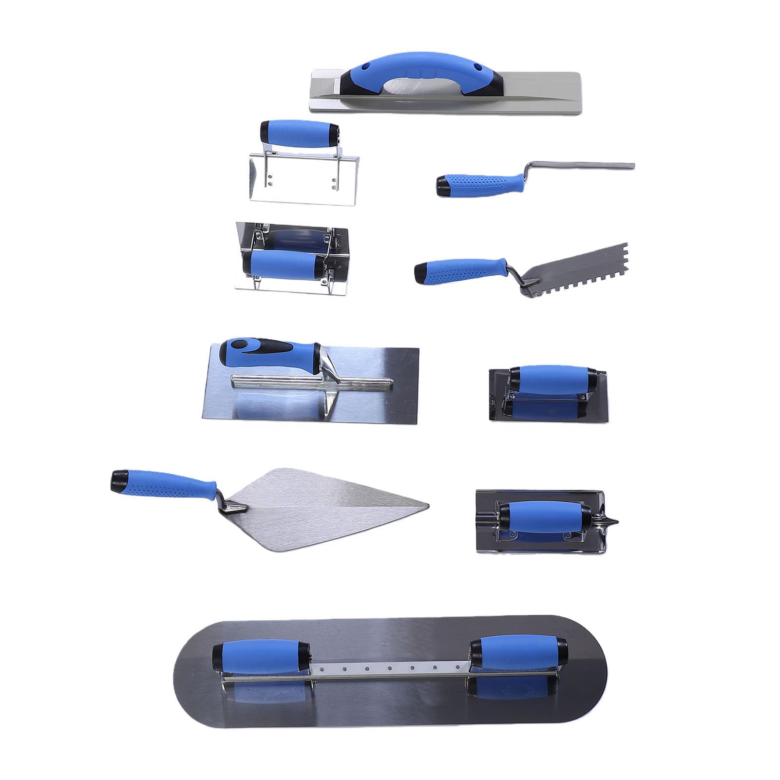 Juego de Paleta de Hormigón de Acero Inoxidable, Kit de Herramientas Manuales de Albañilería Versátil para Enlucido de Acabado de Concreto
