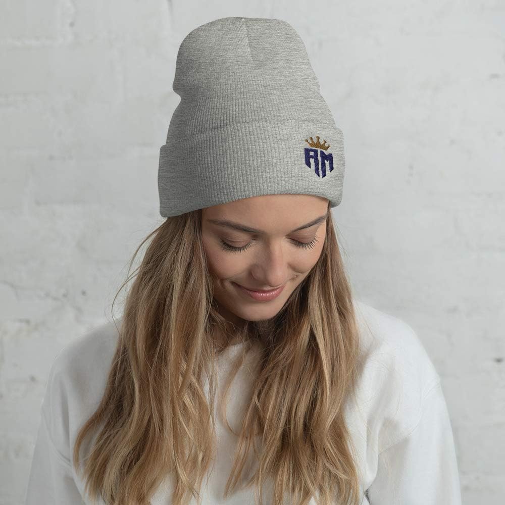 Madrid Champions Crown Navy Logo Soccer Cuffed Beanie