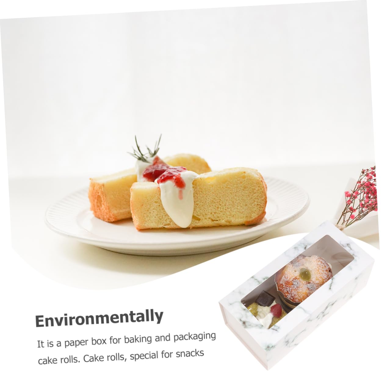 20pezzi Scatole Per Torte Con Coperchio Trasparente Contenitore Leggero Per Dolci Biscotti e Cioccolatini Scatole Per Dessert Per Feste e Eventi