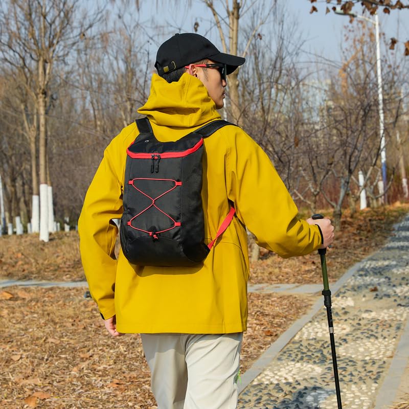 Mochila Deportiva Impermeable Ligera 10L Negra miniatura 1