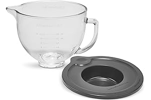 KitchenAid Glass Mixing Bowl with Measurement Markings, 5 Quarts