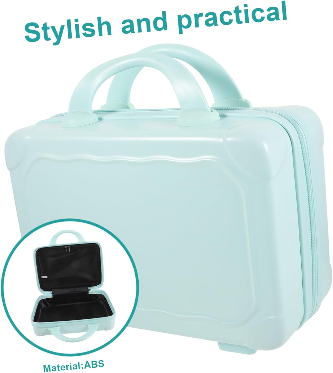 Portable Makeup Carrying Suitcase Stylish Travel Cosmetic Case for Women Lightweight and Durable with Capacity Design for Organizing Toiletries and Small Items