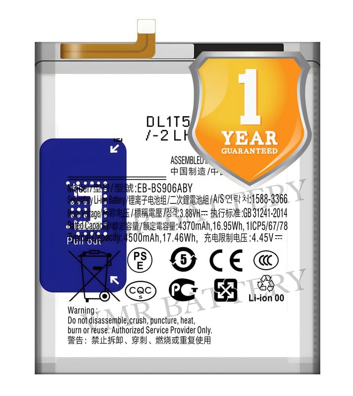 Image of Original EB-BS906ABY Battery Compatible for Samsung Galaxy S22+ 5G (SM-S9060, SM-S906B, SM-S906B /DS, SM-S906E) - (4500mAh) - 1 Year Warranty K7