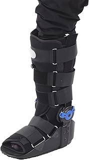 XHTLLO Walker Boot, M Size Breathable Boots Ankle Fixation Brace, Bend Freely Adjustable Achilles Tendon Shoes, Ankle Brace Support Boots for Ankle Sprains Fractures