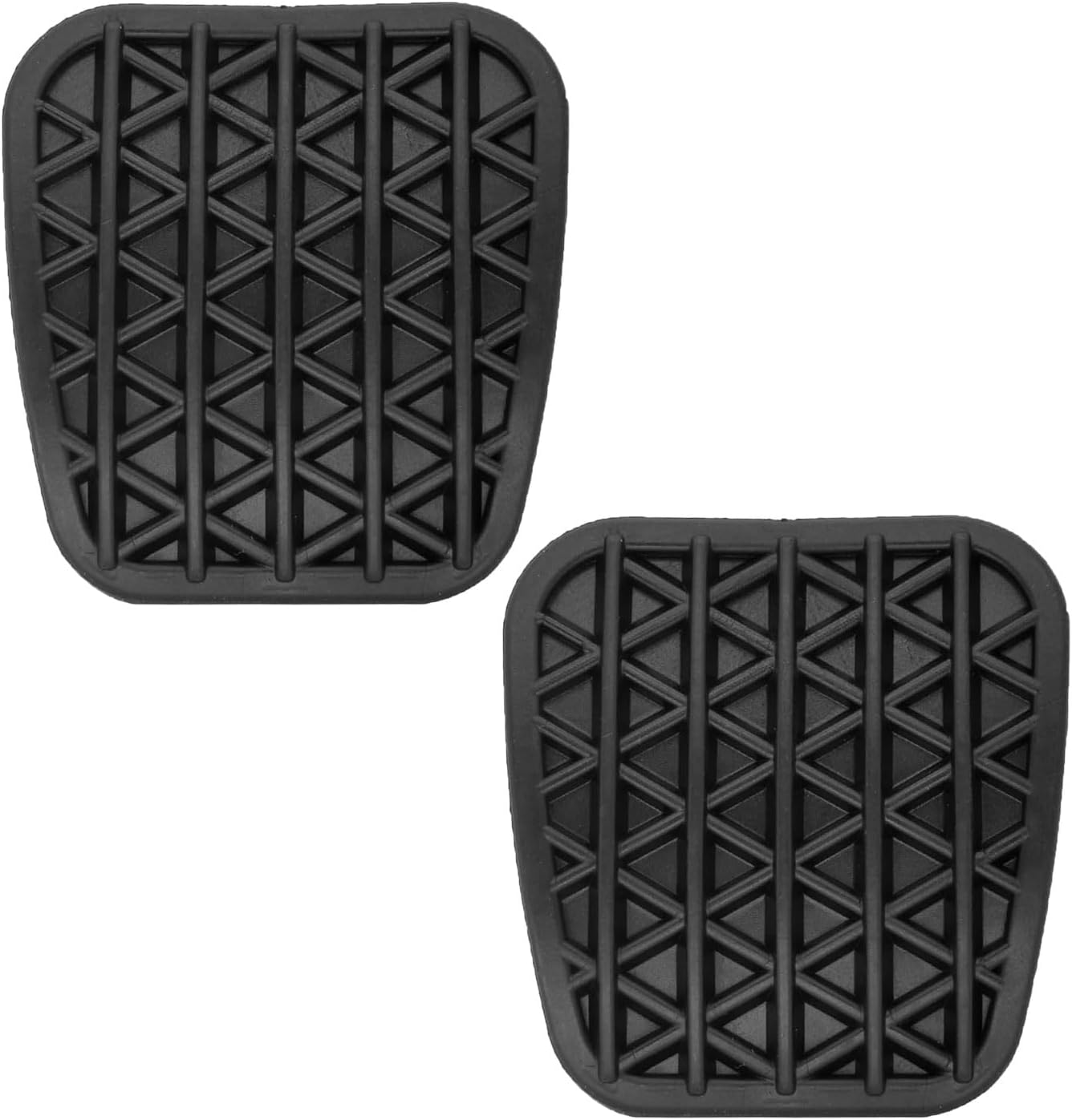 2Pcs 13281359 Rubber Brake Clutch Pedal Pad Cover, Pedal Pad Cover Compatible with Vauxhall Astra 2010-2015