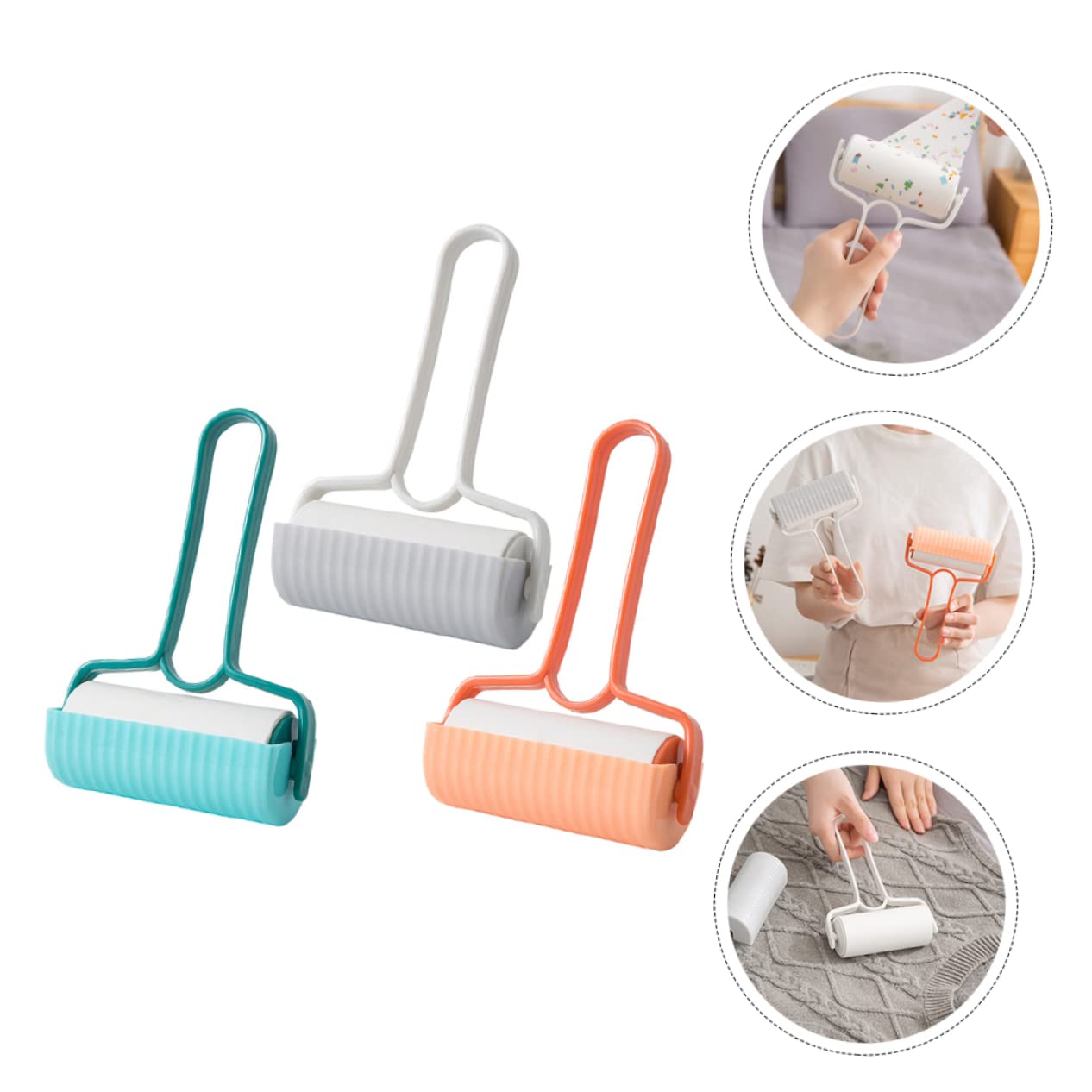 FRCOLOR 9piezas Rodillo De Pelusa para Ropa y Quitapelos Reutilizables y Portátiles Removedor De para Ropa y Muebles y Agua