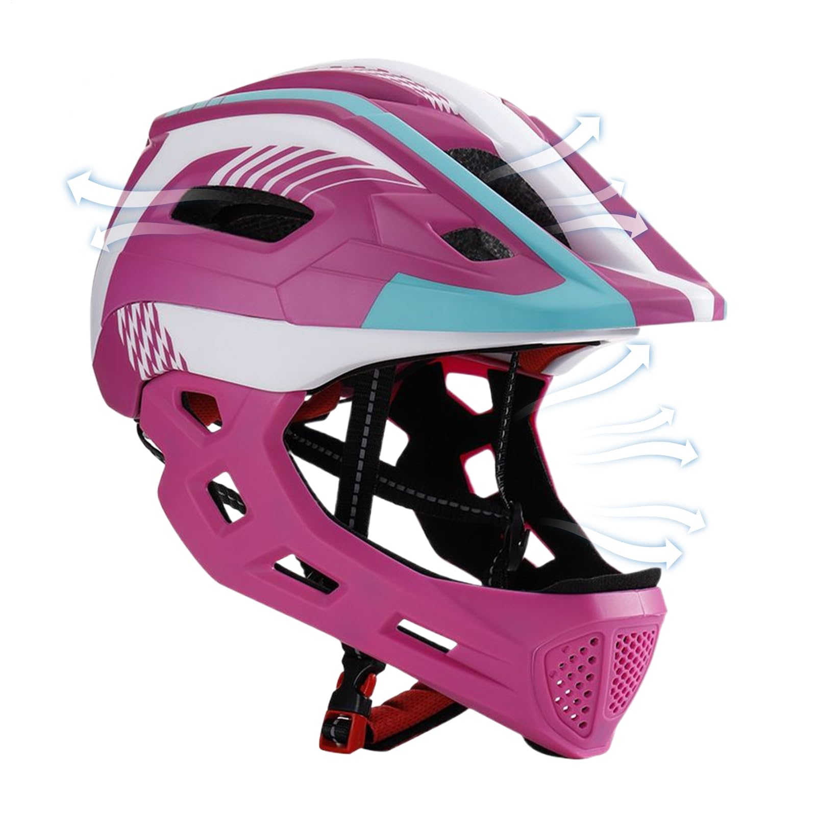 Casco Integral | Equipo De Protección Cabeza Ciclismo,Casco De Carretera Niños Niñas - Para Niñas Jóvenes Jinetes Principiantes Skateboard Juego Al Aire Libre Familia Parque Fiesta