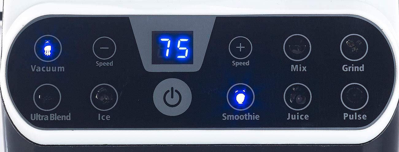 Rosenstein & Söhne vacío mezclador: Batidora de pie con función de vacío y pantalla táctil LED, 1,5 l, 1300 W (Procesadores de comida, Mezclador de alto rendimiento, Envasadoras al vacío)