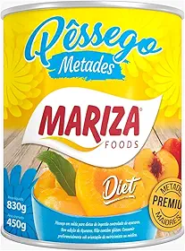 Pêssego Metades Em Caldas Diet Mariza Foods 450g