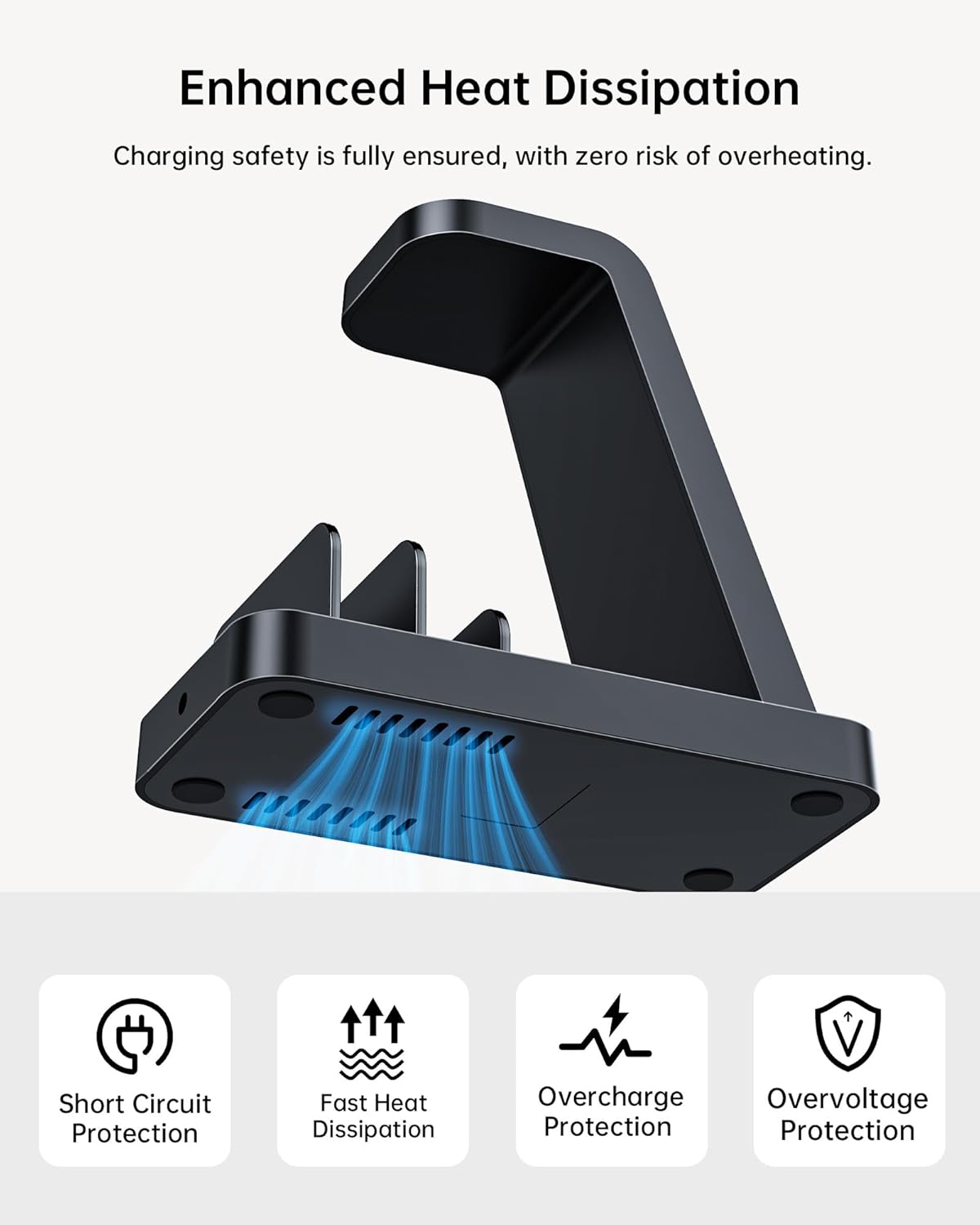 Wireless Charger for Samsung: 5 in 1 Samsung Wireless Charging Station for Galaxy S26 Ultra/S25/S24, Charger Stand for Galaxy Watch8/7/6/5/4, Charging Dock Stand for Android Multiple Devices, Black