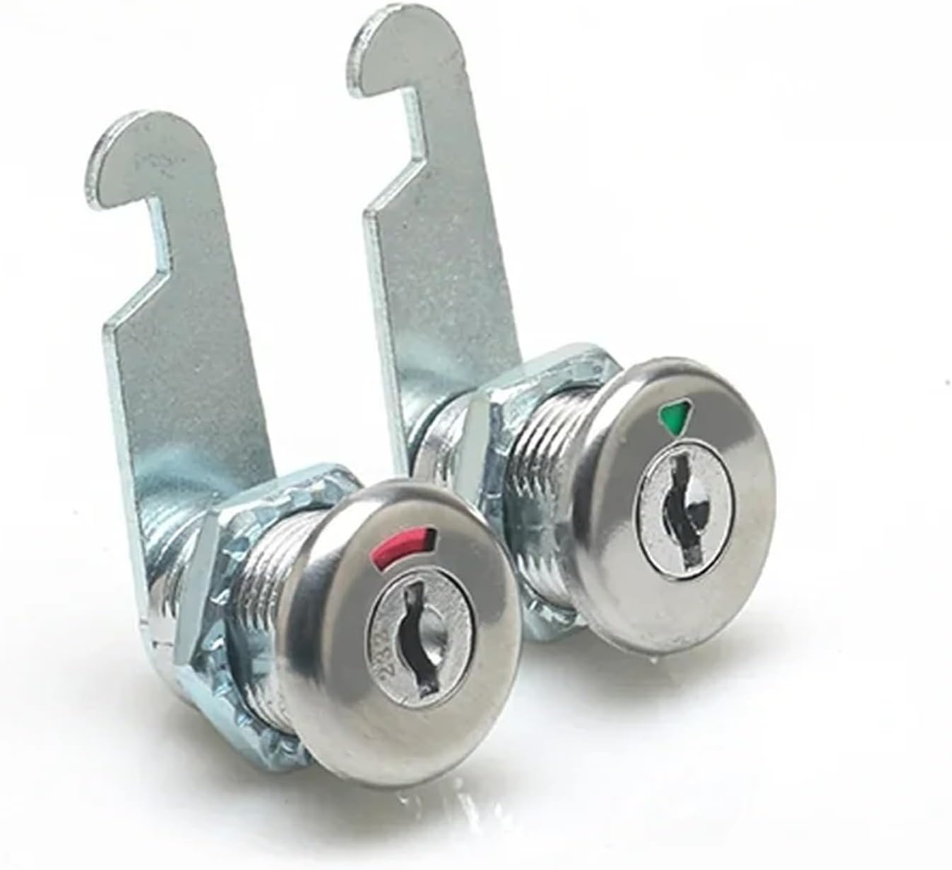 File Cabinet Lock with Display Iron Cabinet Drawer Cam Lock Employee Locker Door Lock Cylinder Hardware MA118 1Pcs(A - Screw 16mm)