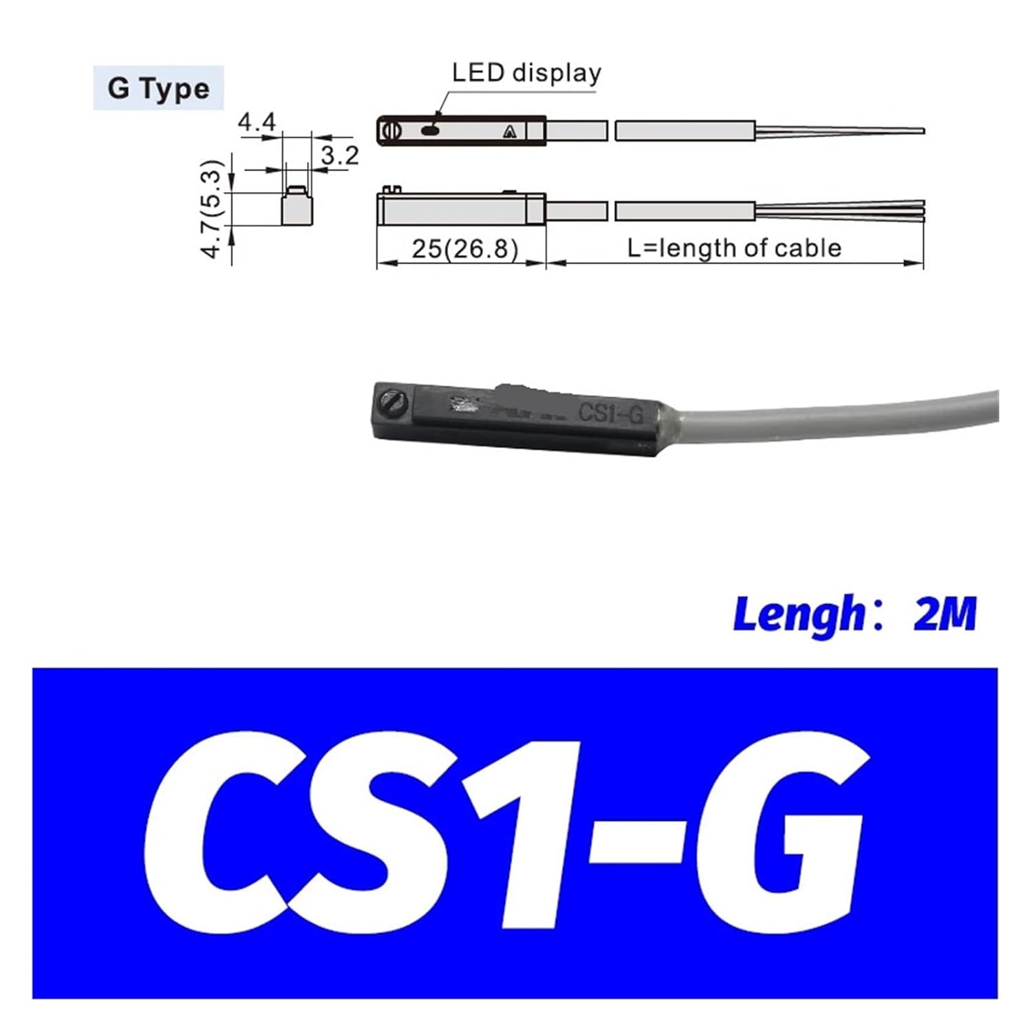 10 PCS air Cylinder Reed Switch Sensor D-A93 Z73 C73 A54 CS1-G J DMS-H D-M9B D-R731 D-M9N D-M9NV D-M9PV M9BV(D-C73)
