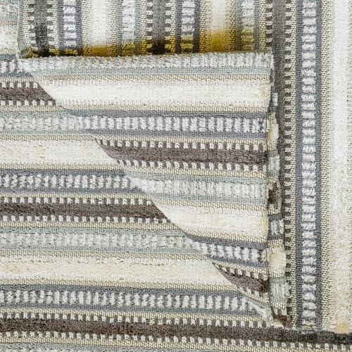 Fabric Mart Direct Gray & Teal Jacquard Velvet Fabric Fabric by The Yard, 16 Continuous Yards 54 inches Width Striped Grey Velvet Fabric, Wholesale Velvet Upholstery for Curtains Bridal Dress