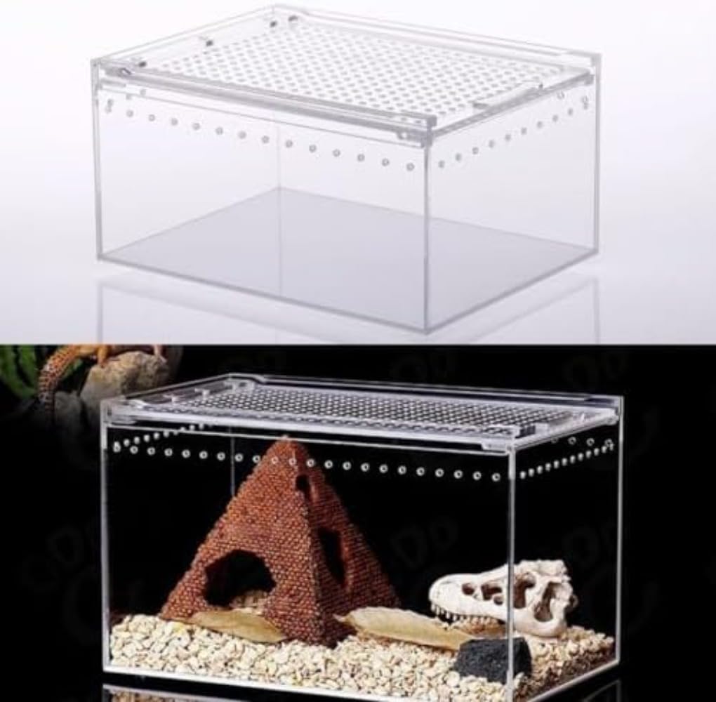 Amazon | レプタイルボックス 爬虫類 飼育ケース 虫かご 大 透明