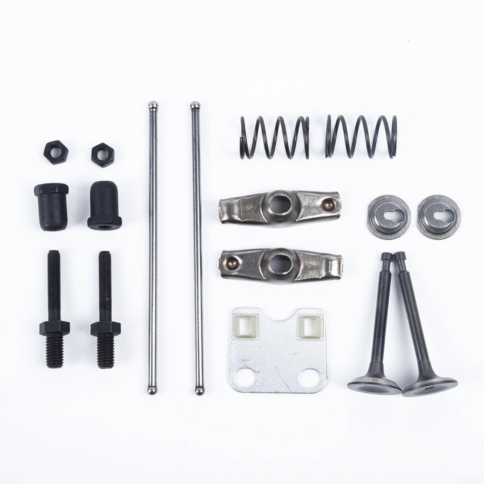 Ensemble de 17 pièces de rechange pour soupape de moteur à culbuteur - Plaque de guidage pour GX200 5,5 HP 6,5 HP