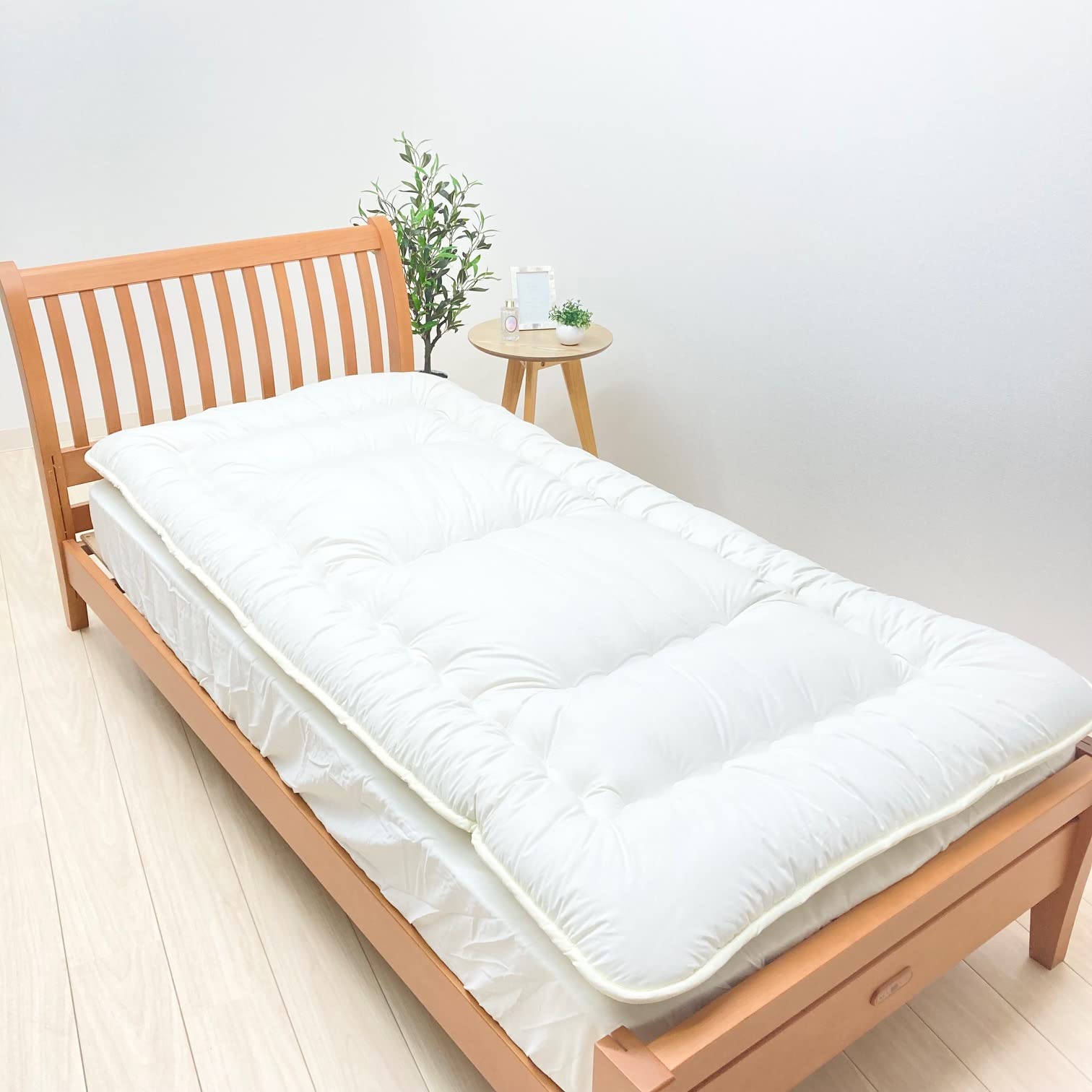 Amazon｜羊毛敷布団 超増量4.0kg シングル フランスウール100 ％ 羊毛