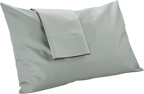 Miniatura 4 de MyPillow Juego de fundas de almohada Giza Queen, gris claro