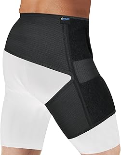 Tenbon Adjustable Hip Brace for Sciatica Pain Relief & Sacroiliac Support - Compression Wrap for Hamstring, Hip Flexor, Groin Injuries, Thigh Stabilizer - SI Joint Belt for Men & Women (XXL/Right)