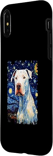 Miniatura 8 de iPhone SE (2020)  7  8 Dogo Argentino Dog Starry Night Painting Dog Mom Dad Case