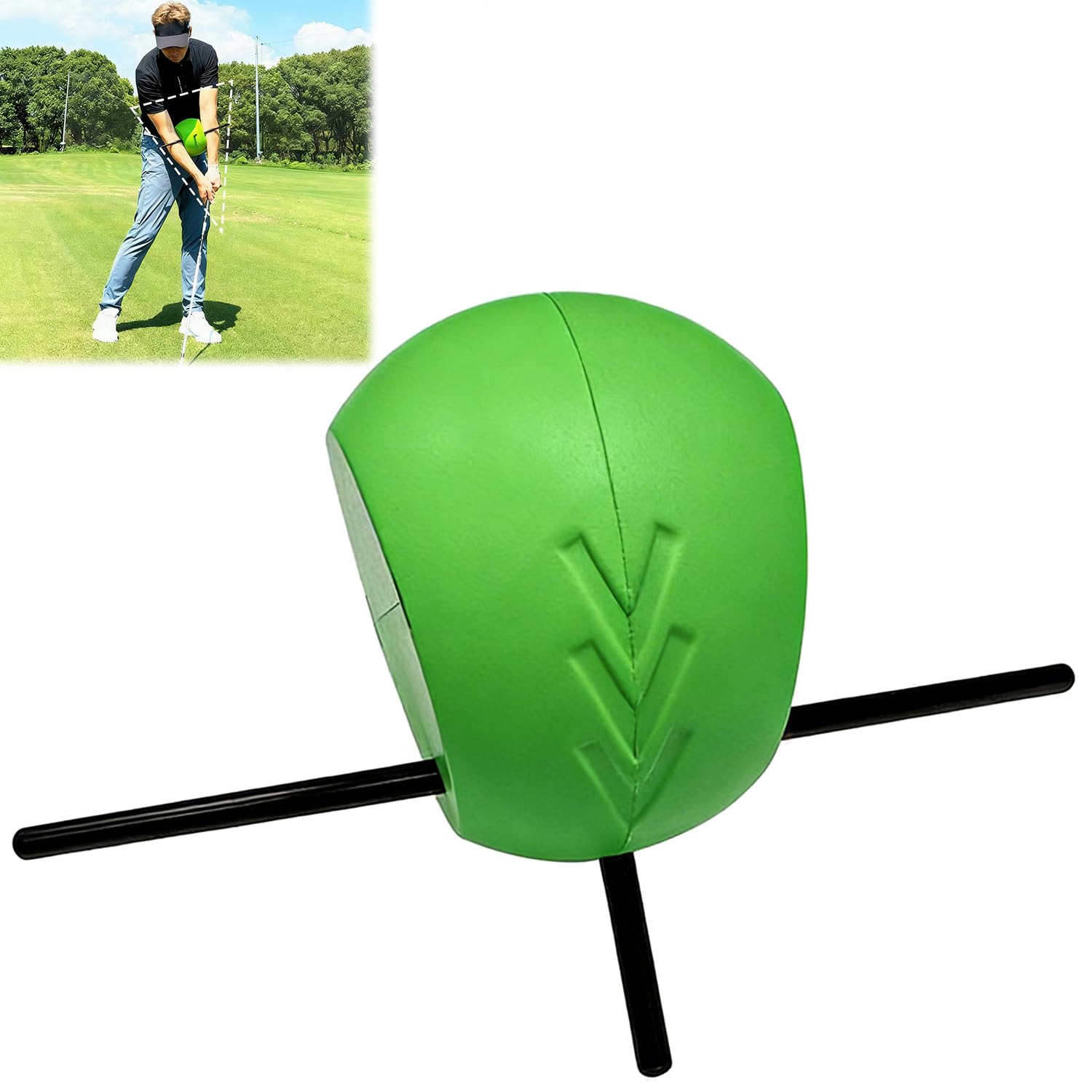 Balón de entrenamiento de swing de golf, ayuda de corrección para hombres y mujeres