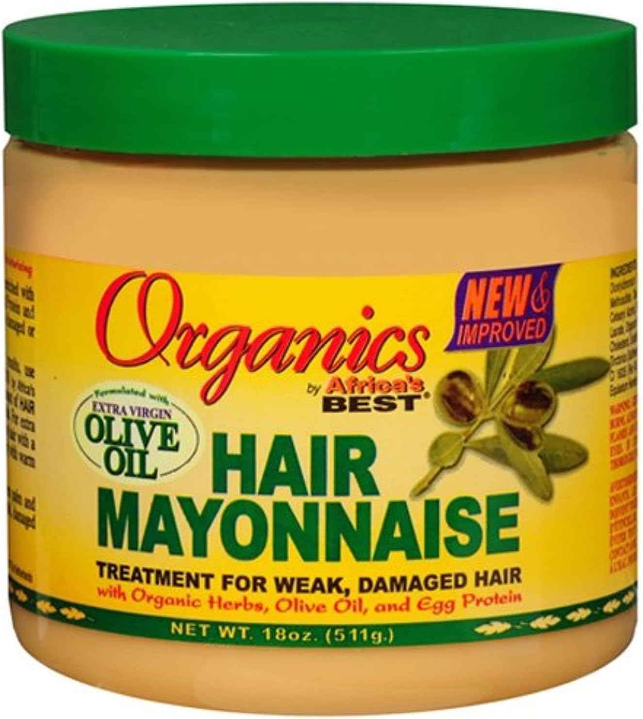 Africas Best Orig Hair Mayonnaise 15 Ounce Jar (443ml)