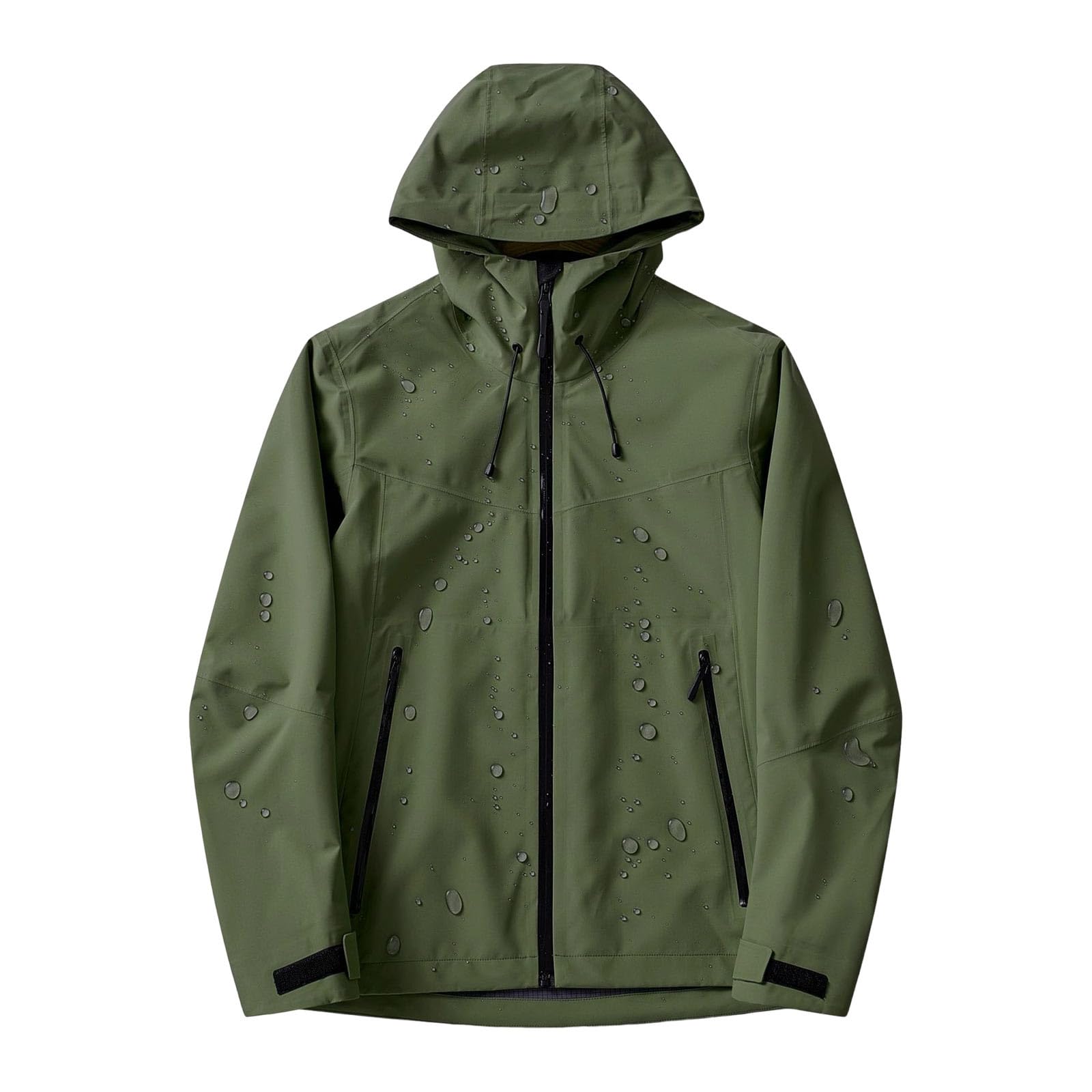 Chubasquero Hombre,Talla Grande Cortaviento Ligero con Capucha y Cremallera Chaqueta Impermeable Ligero Transpirante Resistente Al Viento Gabardina para Senderismo Ciclismo Viento Al Aire Libre