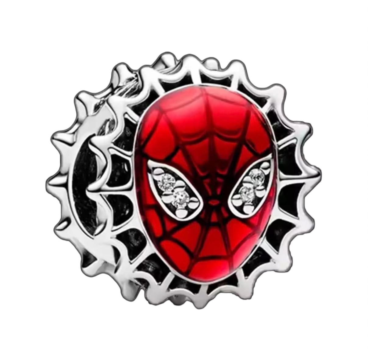 Abalorio Spiderman de plata de ley 925 compatible con abalorios Pandora de mujer 3