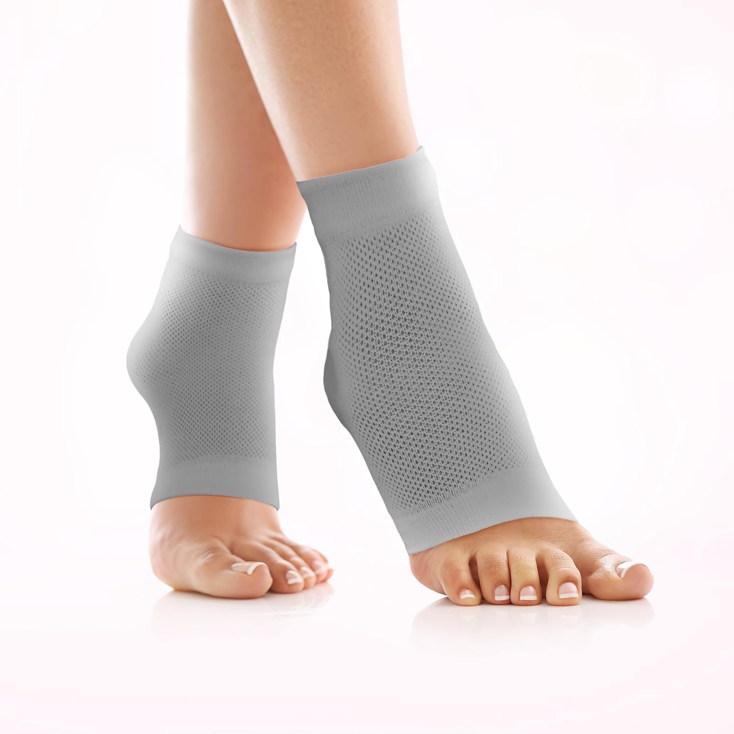 2 pair Silicone Gel Heel Socks for Dry Hard Cracked Heel Repair Pad, Swelling & Pain Relief, Cushion Support, Foot Care, Ankle Protection, Plantar Fasciitis for Men and Women (Multicolor)