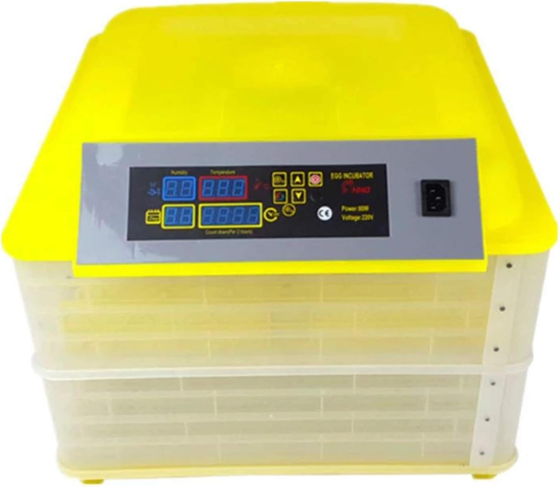 Incubateur automatique de grande capacité pour l'éclosion numérique de 96 oeufs de volaille