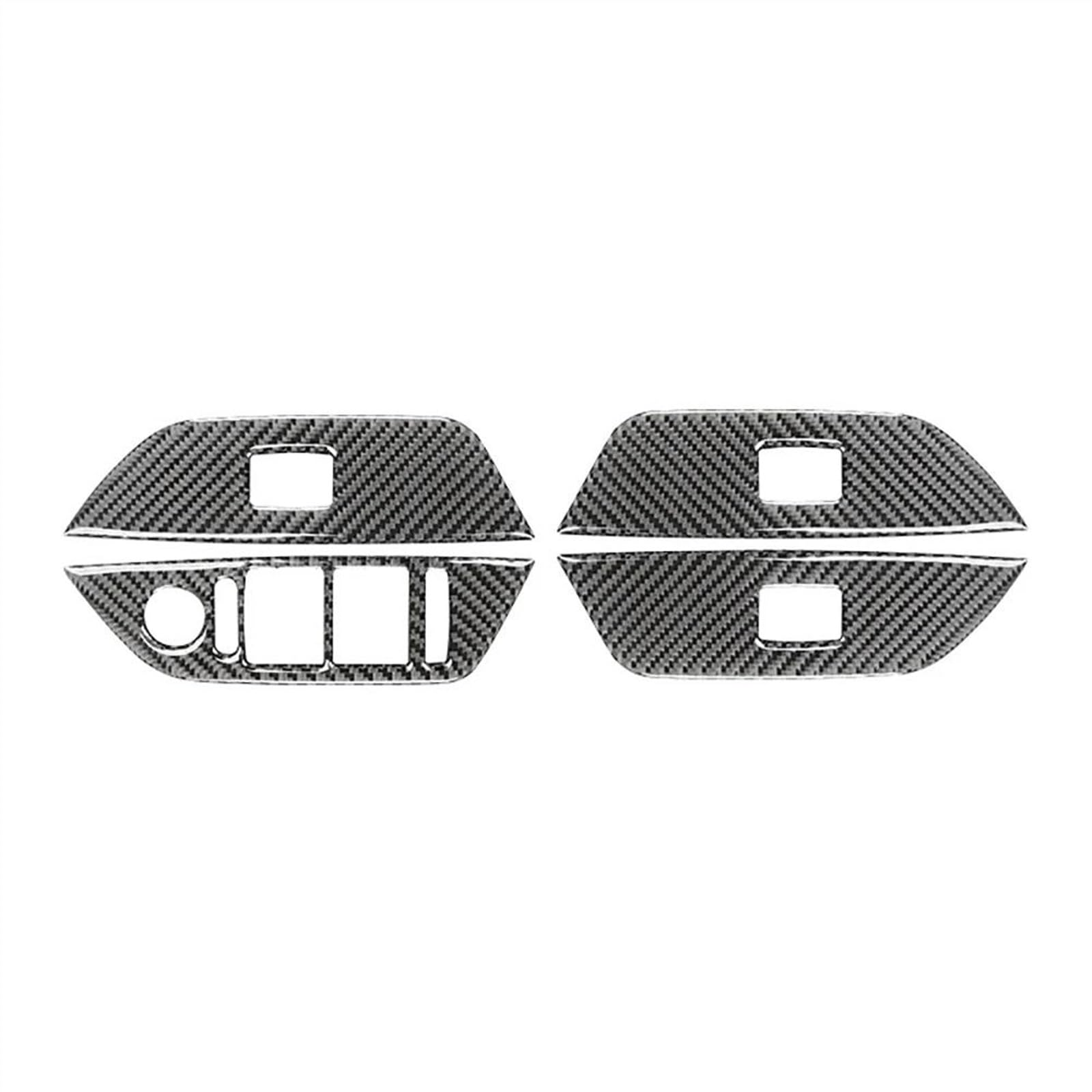 for X1 E84 2009 2010 2011 2012 2013 2014 2015 Carbon Fiber Car Window Lifting Panel Decorative Stickers Interior HGMGFYCX(RHD)