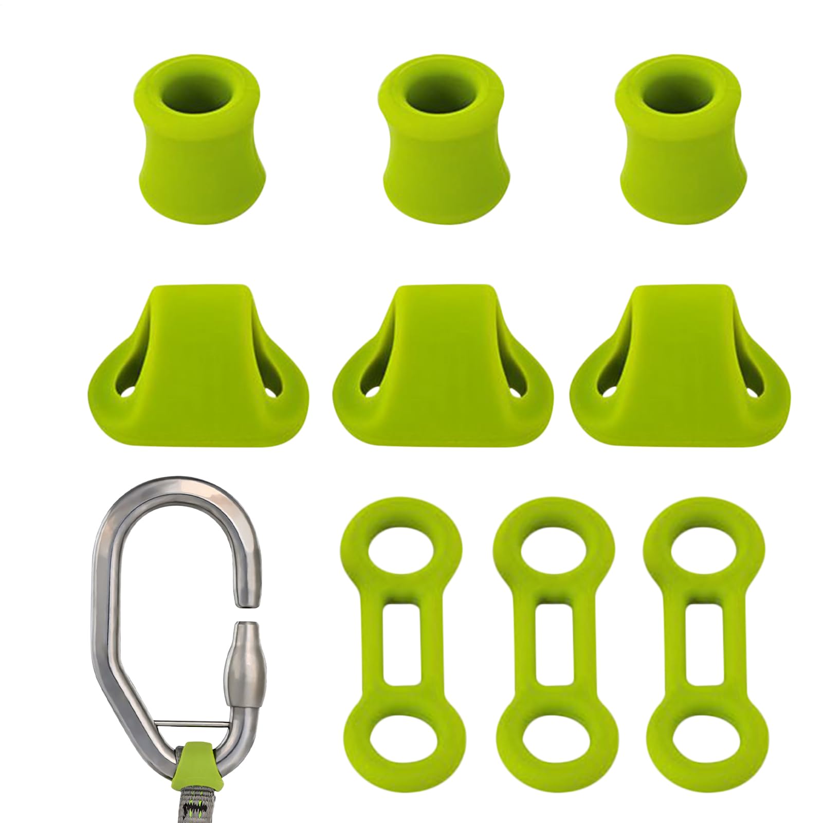 Climbing Carabiner Ropes Locking Tools - Lightweight Quick-Release,Rescue Rigging Ropes Fixing Stopper Kit - for Cave Exploration Fitness Rescue Sports Climber Mountaineer