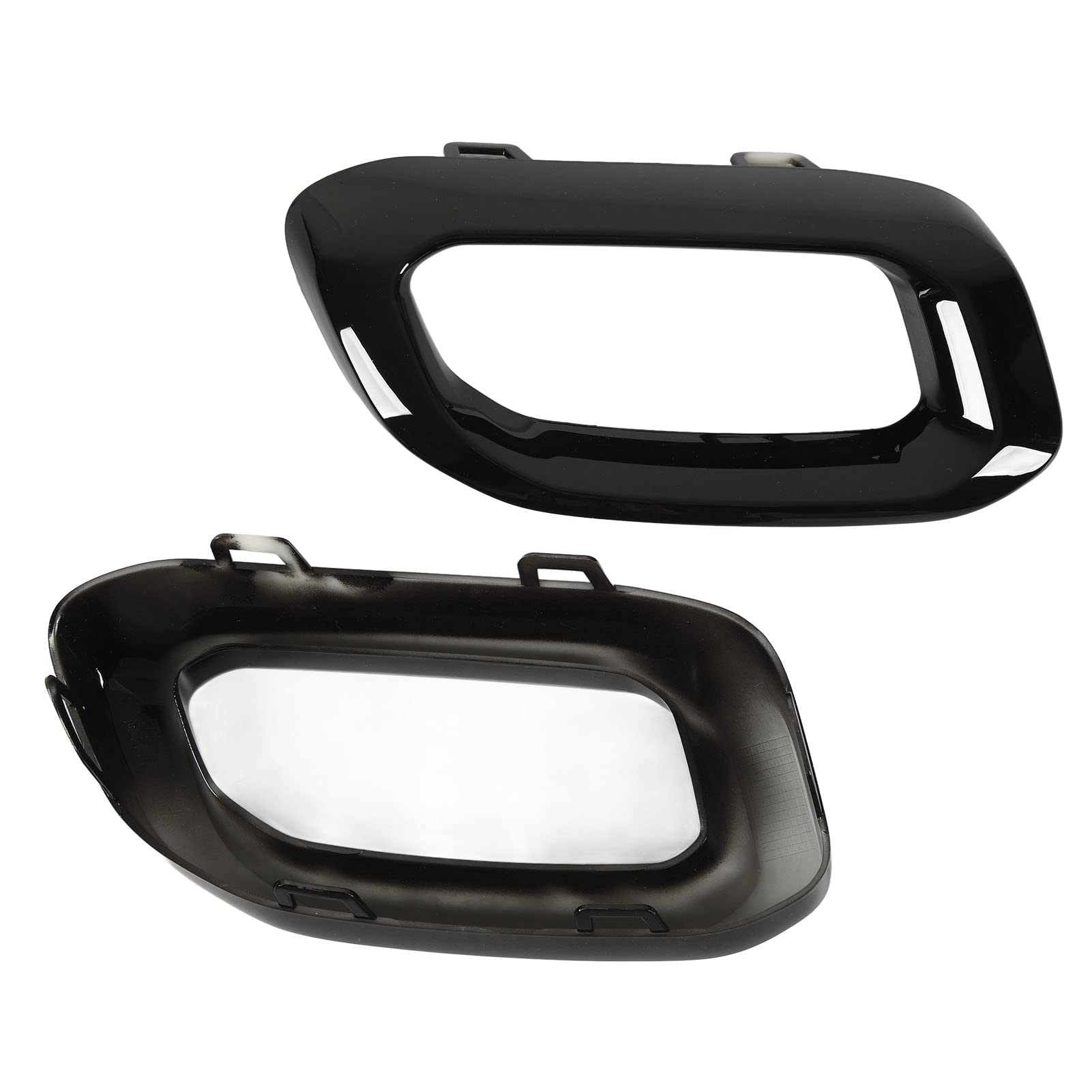 Tailpipe End Cover Trims for MB GLC GLE GLS 2020-2023 | AMG Line Replacement with OEM 1678857000 & 1678856900 | Sunlight Tolerant ABS PC Material for Scratched Damaged Tailpipe (Glossy Black)