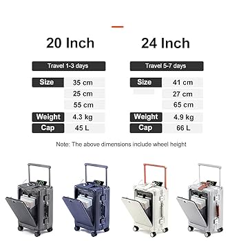 Amazon.com | BEITH Front Open Hardside Luggage, BS849-2