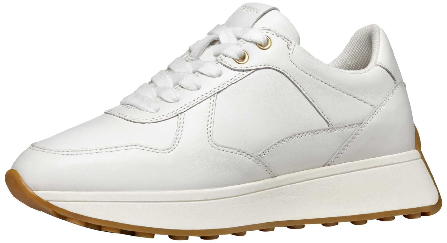 Geox Women's D Amabel A Trainers, White, 7.5 UK