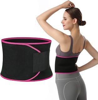Waist Trainer Belt for Women & Men - Waist Cincher Trimmer - Slimming Body Shaper Belt - Sport Girdle Belt Medium(7 * 39.37 inches) Black