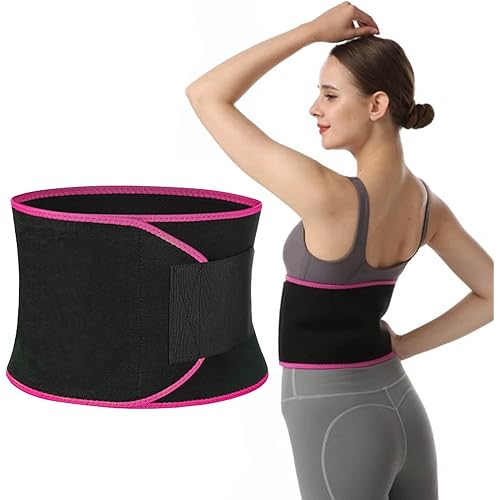 Waist Trainer Belt for Women & Men - Waist Cincher Trimmer - Slimming Body Shaper Belt - Sport Girdle Belt Medium(7 * 39.37 inches) Black