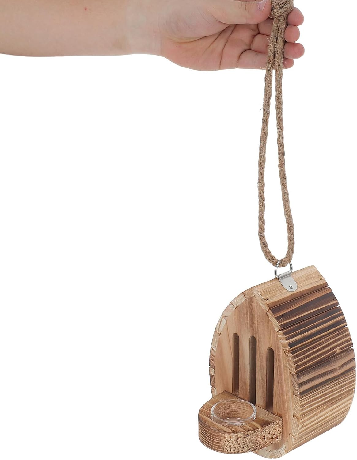 ORFOFE Wooden Butterfly House and Feeder for Garden Outdoor Hanging Shelter Habitat with Feeding Tray Decorative Butterfly Nest for Patio Yard Wildlife