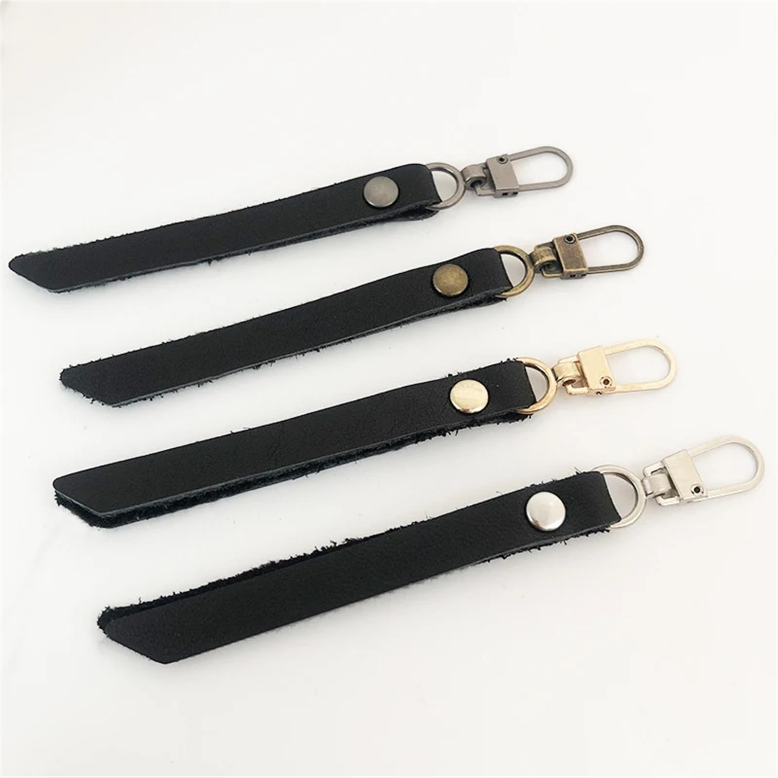 Reemplazo del tirador de cremallera, Tirador de cremallera de cuero Kit de reemplazo del extremo del tirador de cremallera Deslizador de cremallera for mochila Equipaje Reparación de cremalleras de br