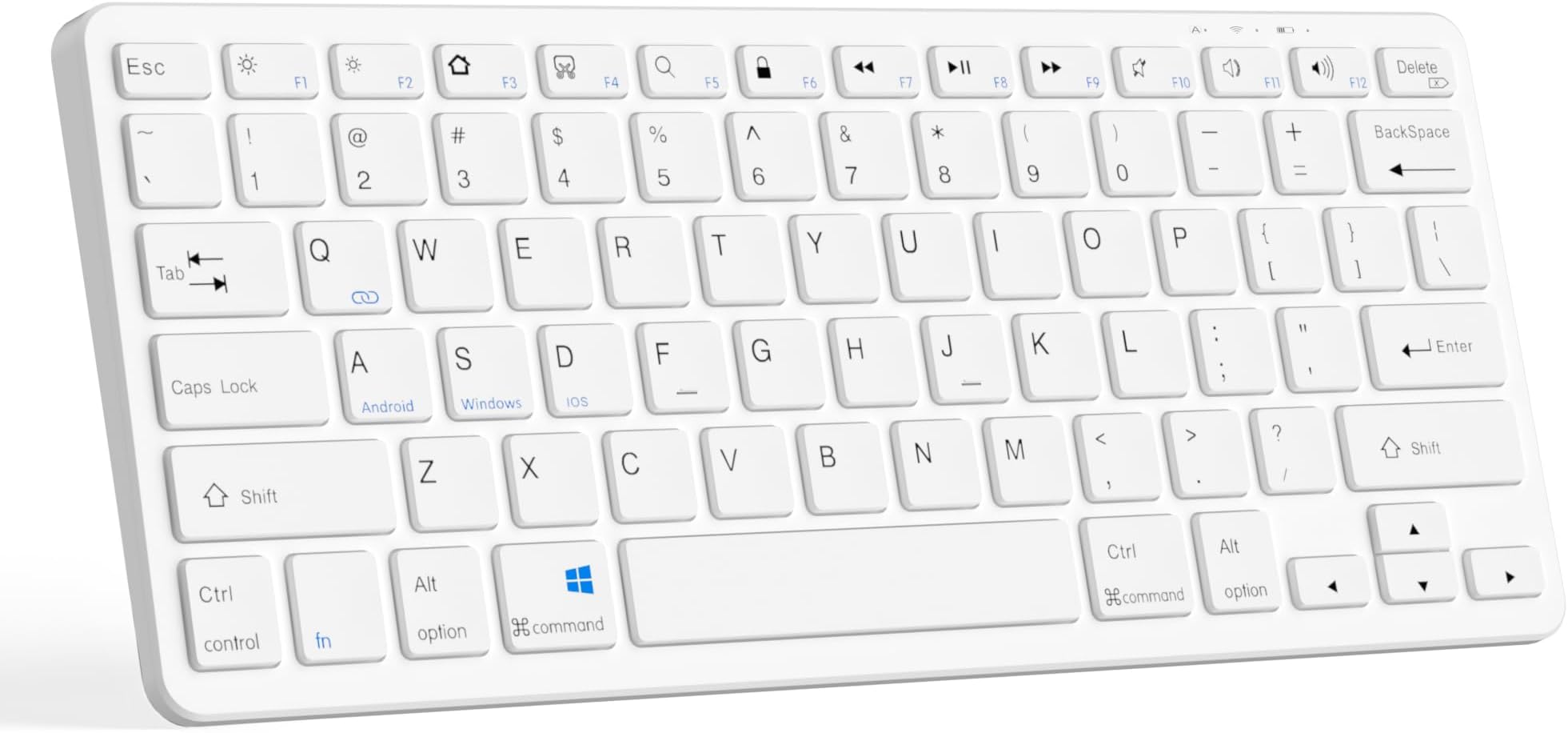 CC Store Ultra-Slim Bluetooth Keyboard Compatible with iPad 10.9/ iPad 10.2/ Pro/Air/Mini, Keyboard for tablet Compatible IOS/Android/Windows, USB-C Rechargeable, UK QWERTY Layout, Black