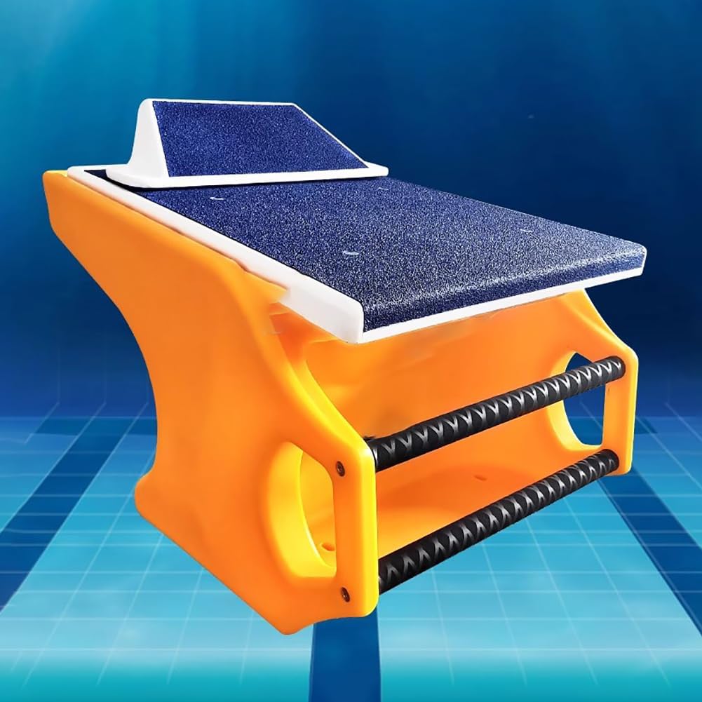 29-Inch Heavy-Duty Diving Platform, Non-Slip Surface, 9° Incline, Professional Take-Off Station for Swimming Pool Competitions, Ideal for Athletes and Coaches
