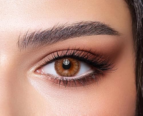 Bella Diamond Collection Cosmetic Eye Color Enhancers for Makeup Looks – Fashion Beauty Accessory for Glam & Costume Style (Oak)