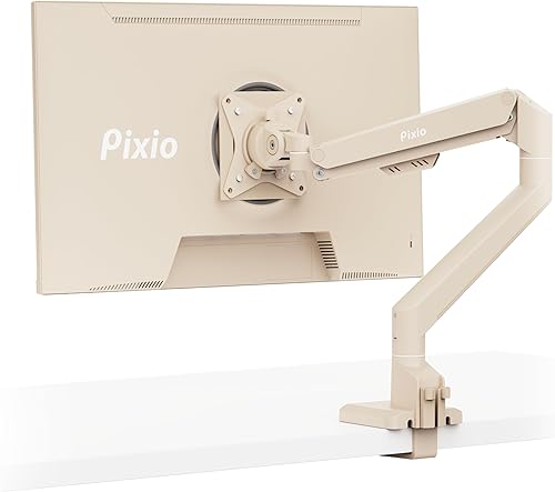 Miniatura 16 de Pixio PS1S Wave Blue Soporte de Brazo para Monitor Único Montaje de Escritorio - Se adapta a monitores de hasta 32 pulgadas y hasta 19.8 libras.