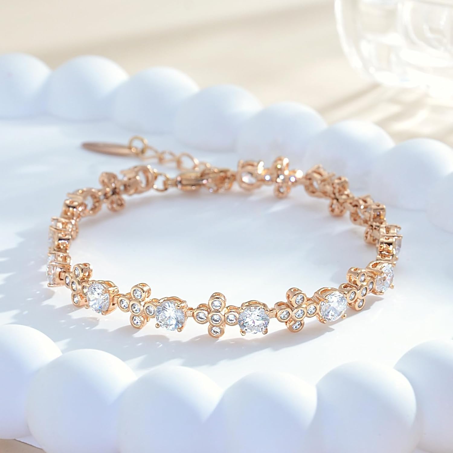 Green/Red/Blue/White/Orange Lucky Straw Bracelet with Cubic Zirconia Gemstones for Women for Gift. - Image 6