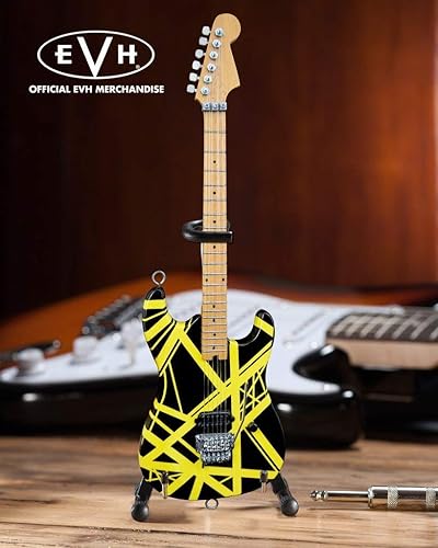 Miniatura 5 de EVH Minature Guitars EVH Frankenstein Mini réplica de guitarra Van Halen (EVH001), rojo y blanco, rojo/blanco + EVH Minature Guitars EVH Black &