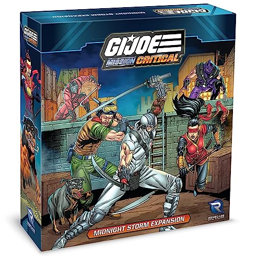Renegade Game Studios G.I. Joe Mission Critical Midnight Storm Cooperative Miniatures Expansion, New Heroes & Boss, 2-5 Players, Ages 14+
