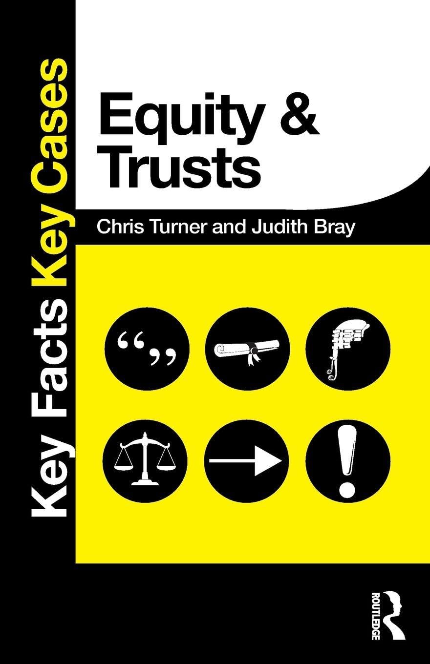 Equity and Trusts by Chris  Turner (Paperback Book)
